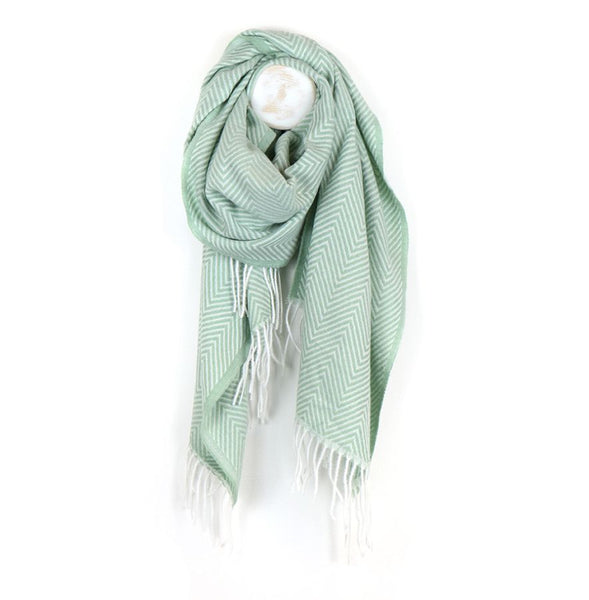 Mint Green Plain Soft Scarf