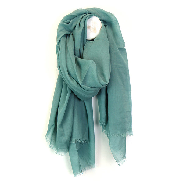 Duck Egg Cotton Scarf