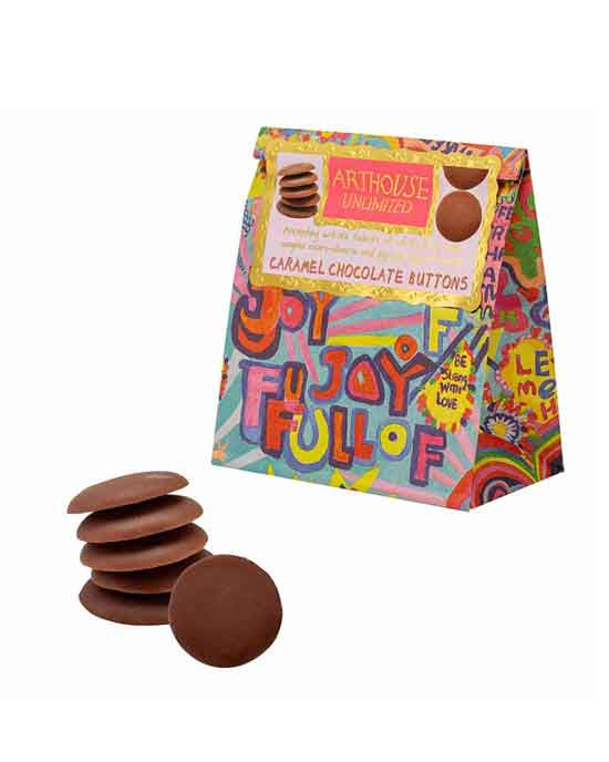 ARTHOUSE Unlimited Full Of Joy Chocolate Buttons, Caramel