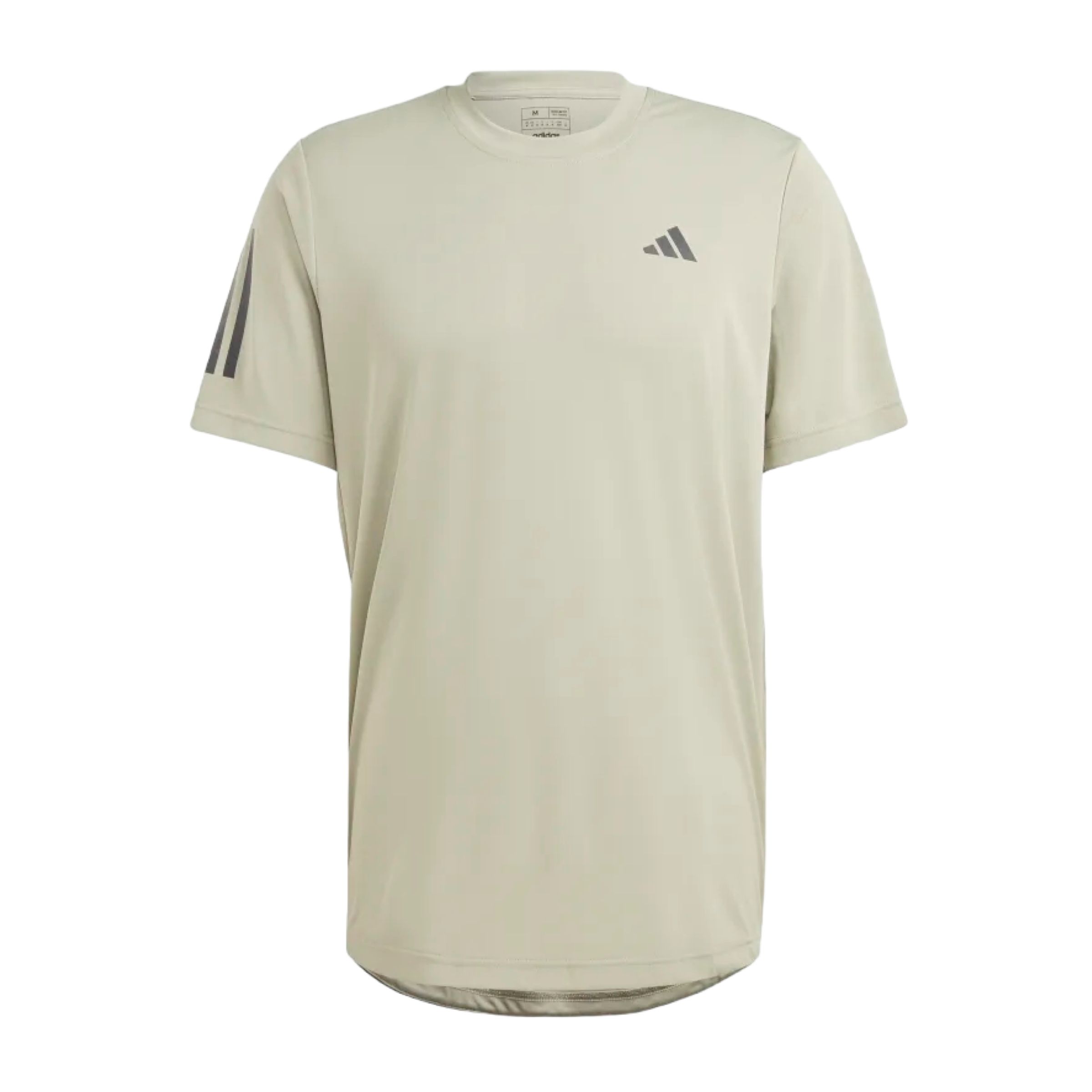 Adidas T-shirt Club 3 Stripes Uomo Dove Grey
