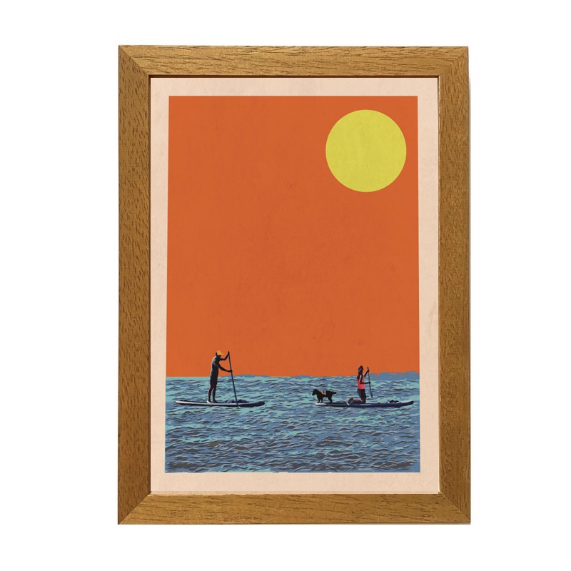 Paddle Boarders Framed Print