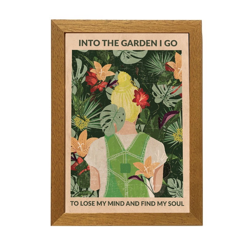 Into The Garden I Go Framed Print