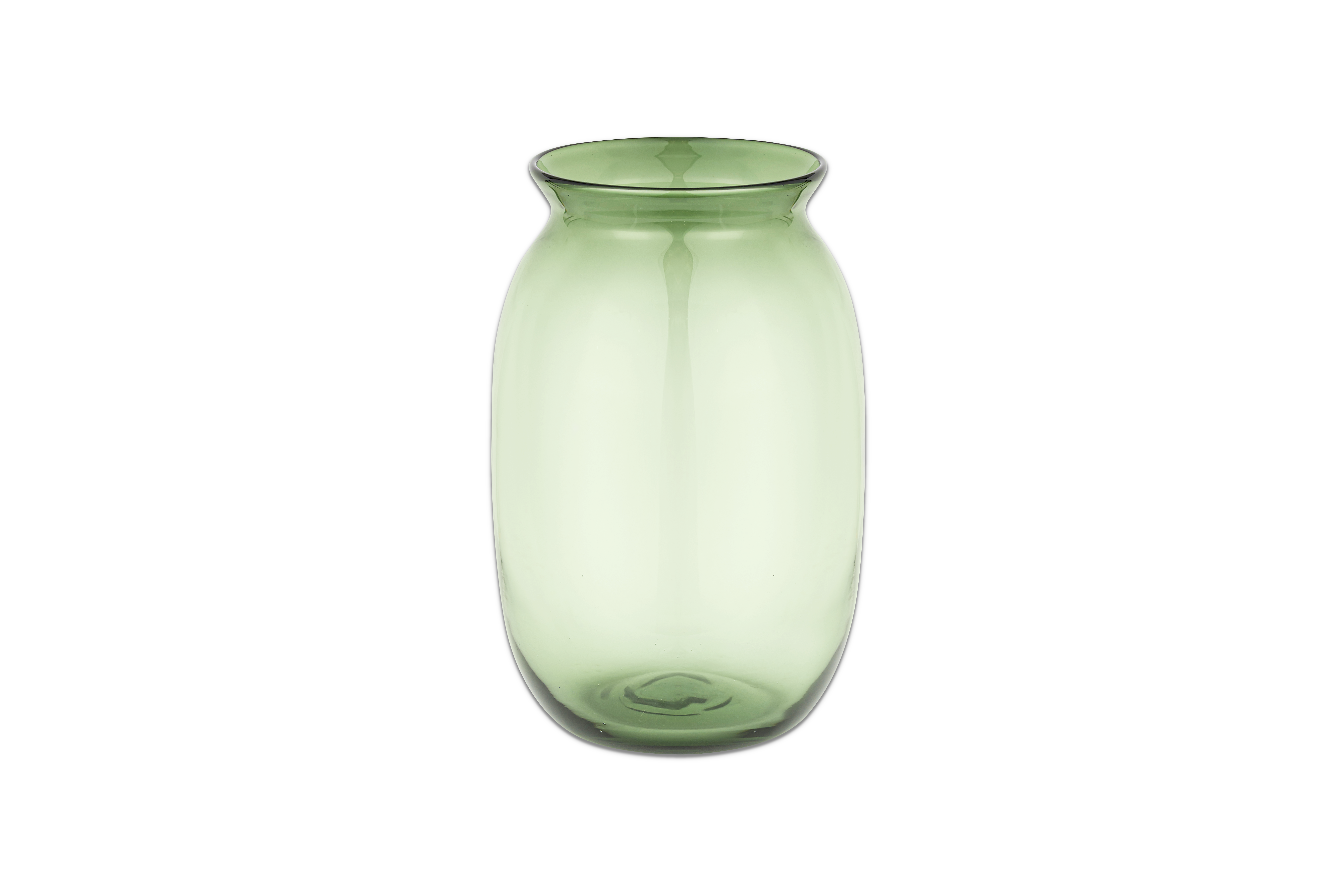 Nkuku Vanita Glass Vase - Green - Tall
