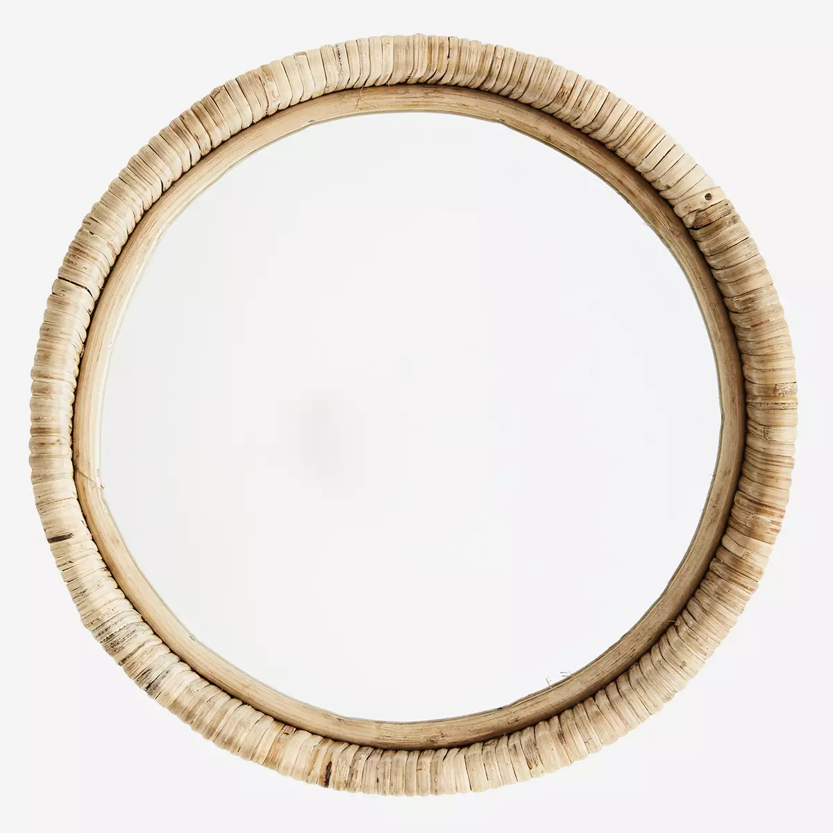 Round Mirror/Bamboo Frame