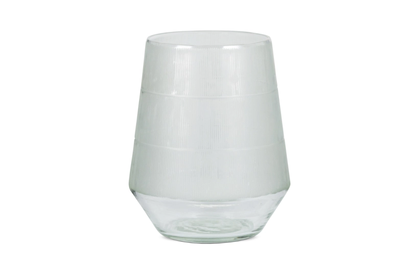 Nkuku Dera Etched Glass Tealight Holder - Medium