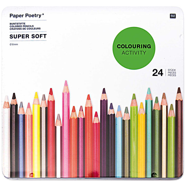 Paper Poetry Super Soft Pencil Set - 24 Pieces
