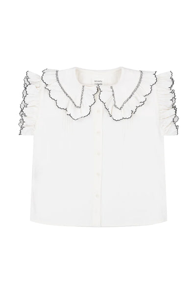 Phoebe Blouse - White Denim