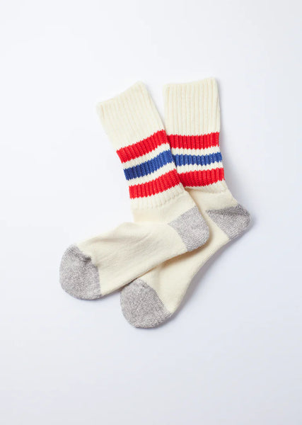 Rototo Socks - Chilli Red/blue