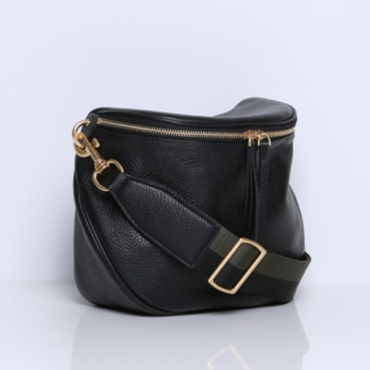 Smaak Amsterdam Chelsia Leather Handbag - Black