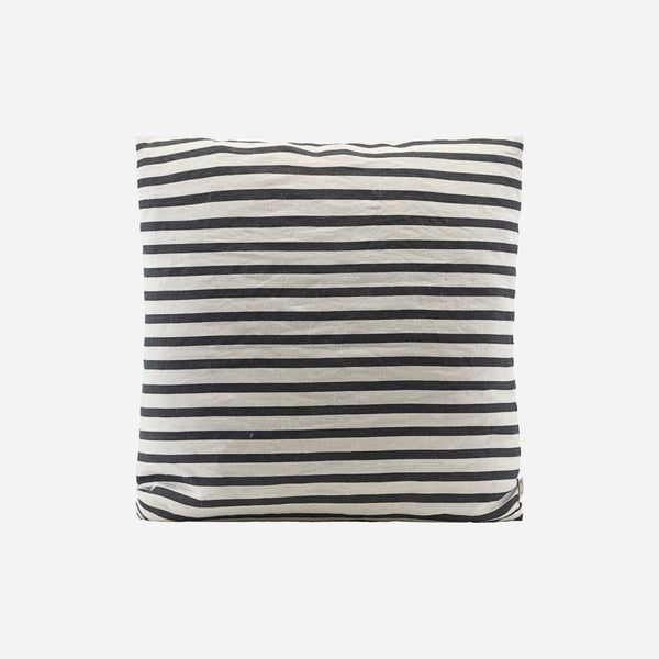 Black / Grey Stripe Cushion Cover