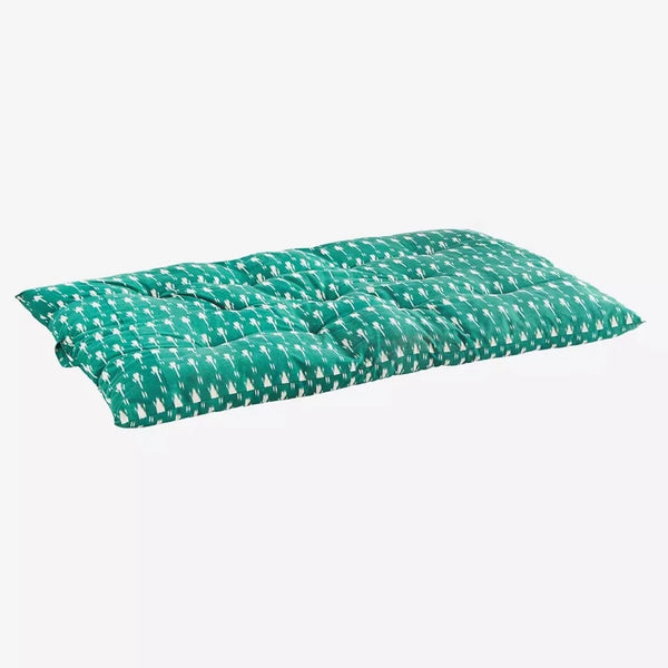 Printed Cotton Mattress Green