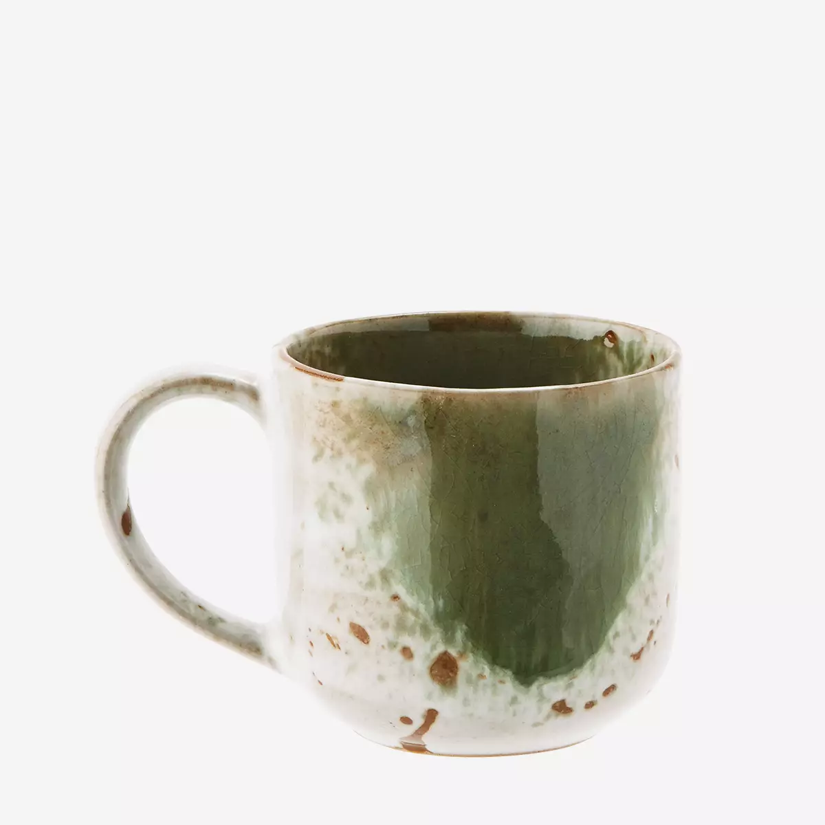 Madam Stoltz Stoneware Mug Green