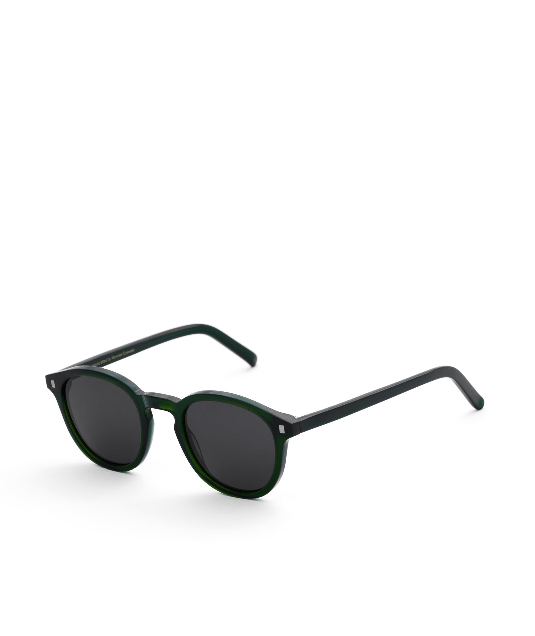 Monokel Nelson Bottle Green - Grey Solid Lens