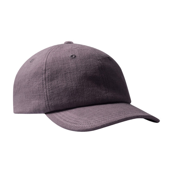 Mac Aubergine Linen Cap