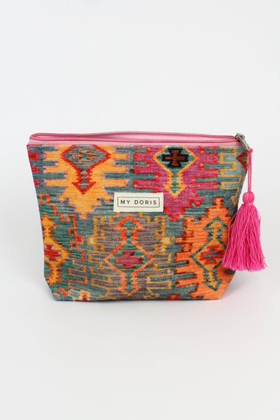 Small Pink Print Wash Bag