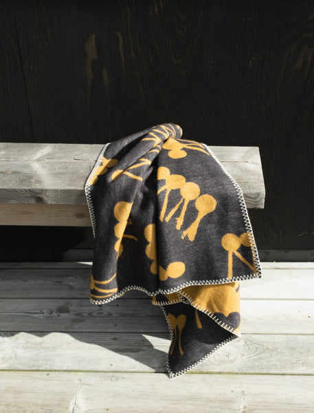 Fine Little Day Myra Woven Child Blanket | Brown + Anthracite