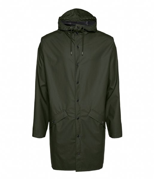 Rains Long Jacket Art 12020 Taglia S Green