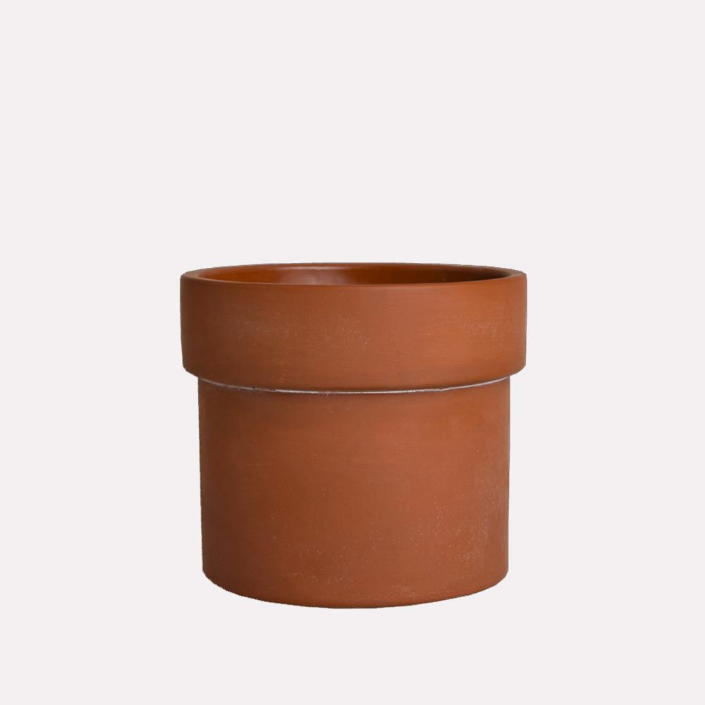 Ceramic Plant Pot Mangle Rust D19