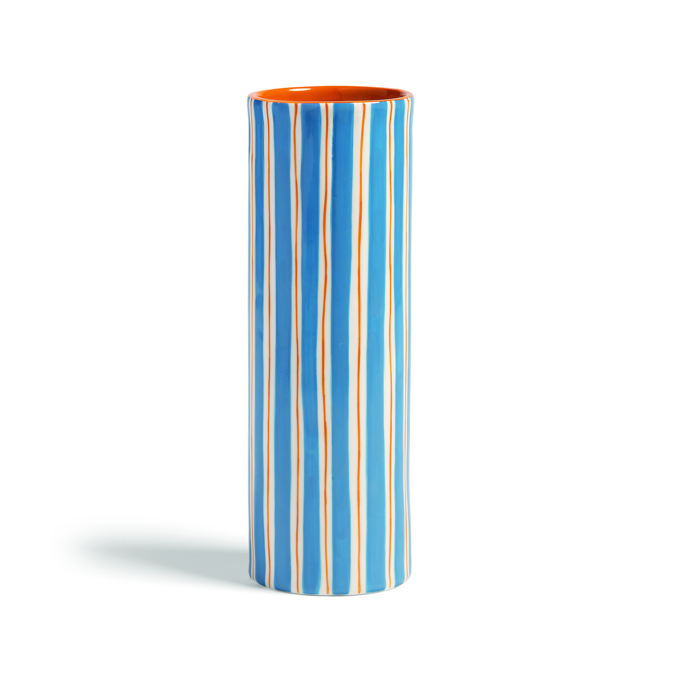 Ray Stripe Blue Vase