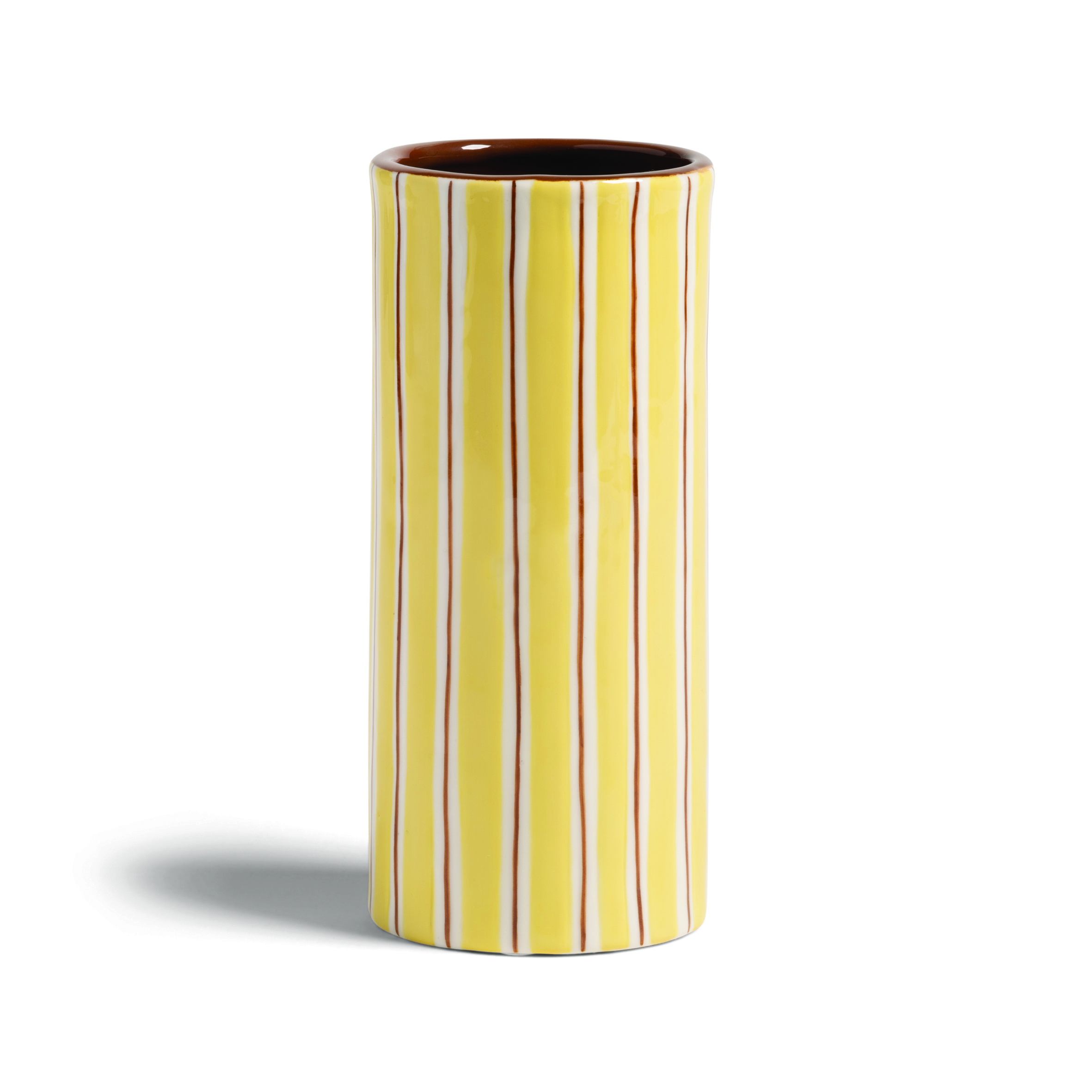Ray Stripe Yellow Vase