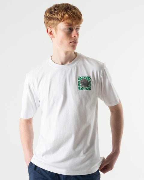 "peak Meets Precinct" Ss T-shirt White