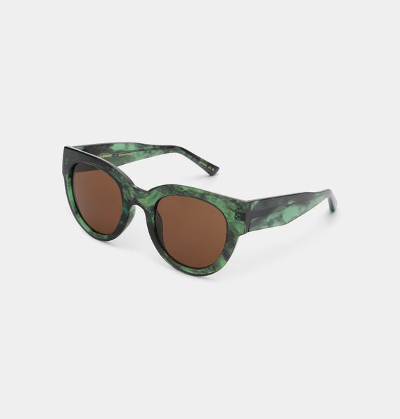 Green Marble Transparent Lily Sunglasses