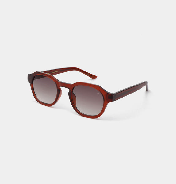 Brown Transparent Zan Sunglasses