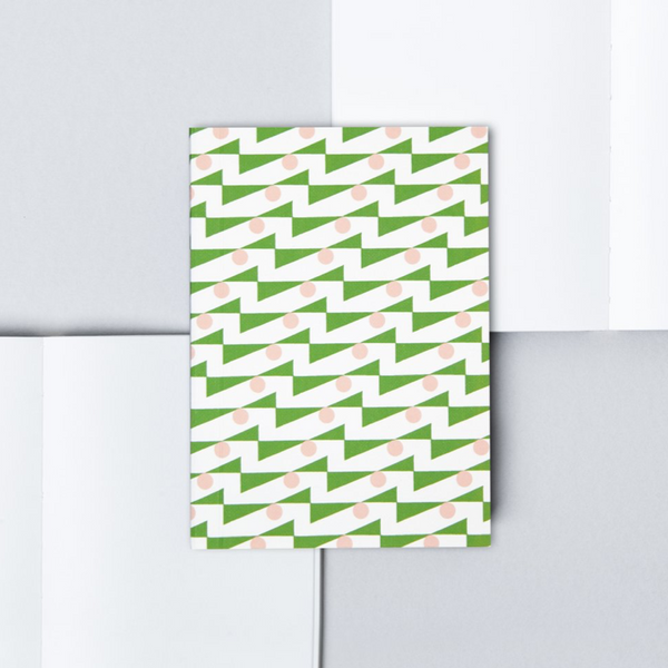 Ola A6 Pocket Layflat Notebook Enid Green & Pink