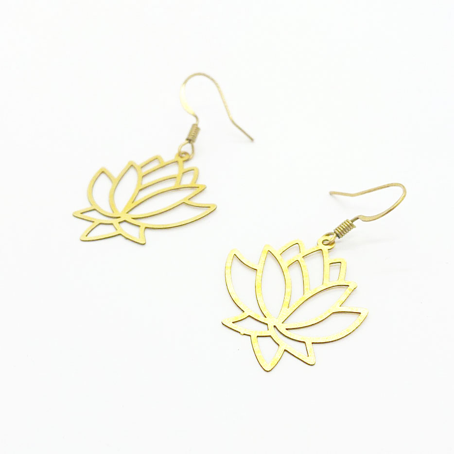 Lotus Flower Earrings