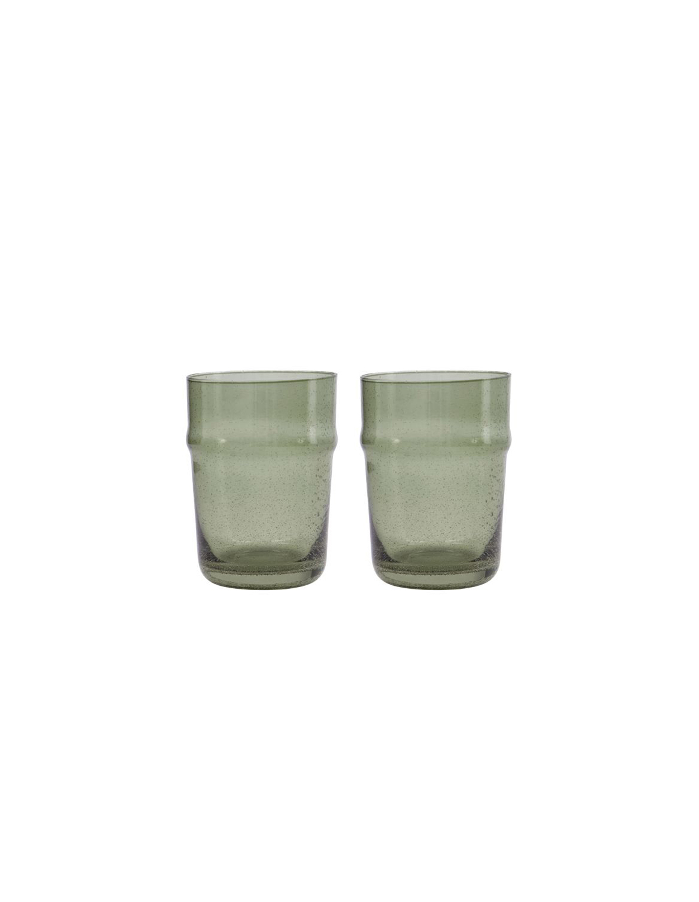 House Doctor Green Tumbler Recycled Glass Set, House Doctor