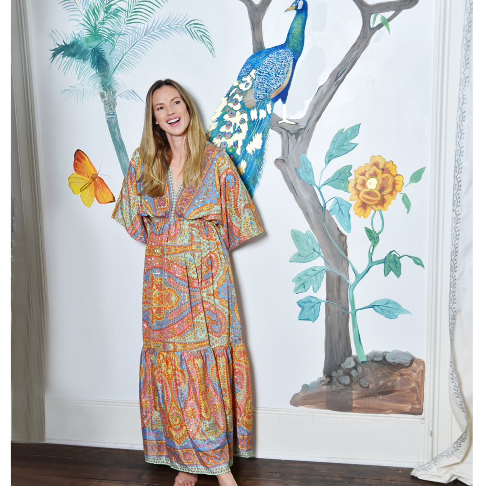 Powell Craft 'arianna' Floral Maxi Dress