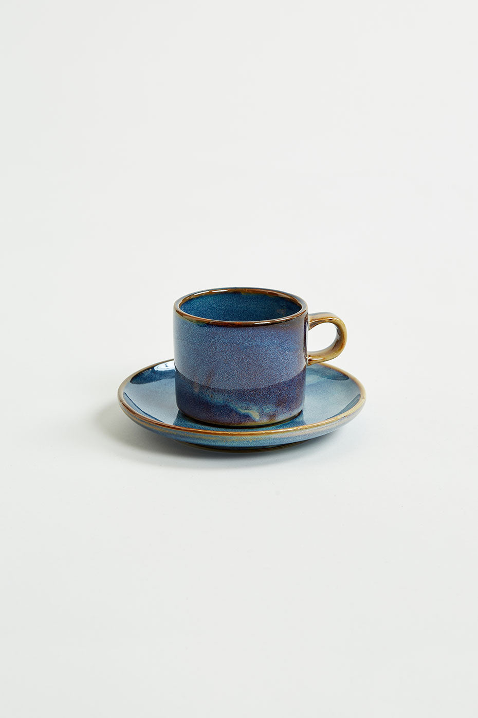 Rustic Blue Chef Ceramics Cup & Saucer