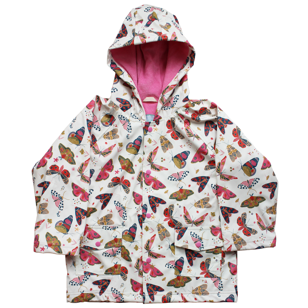 Powell Craft Butterfly Print Raincoat