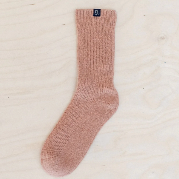 Cashmere & Merino Socks In Blush