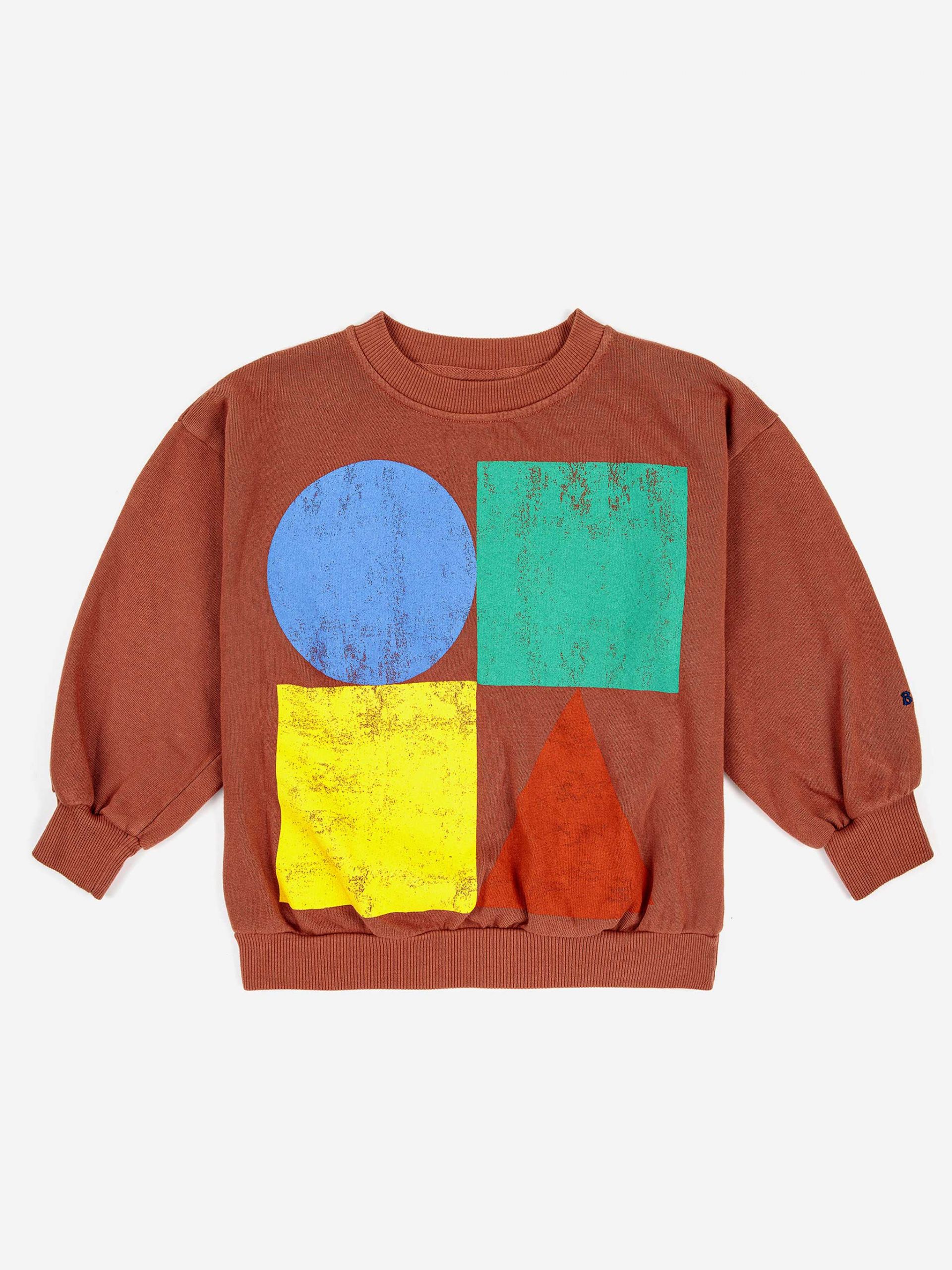 Geometric colored block sweatshirt