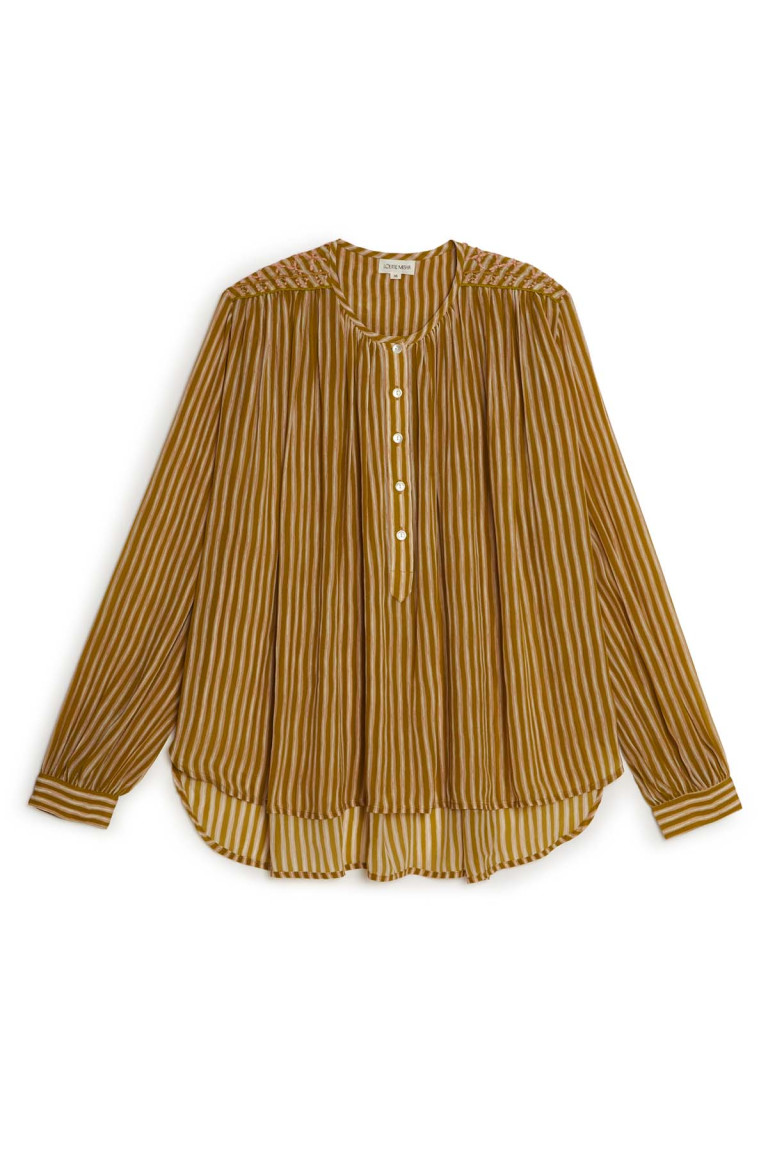 Louise Misha Blouse Julian - Blush Stripes