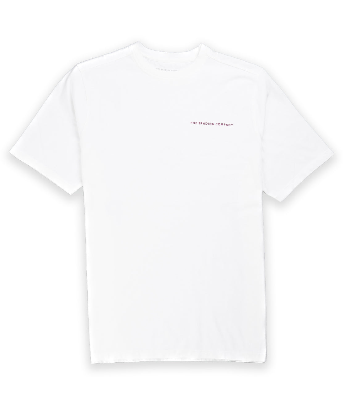 White and raspberry Logo T Shirt