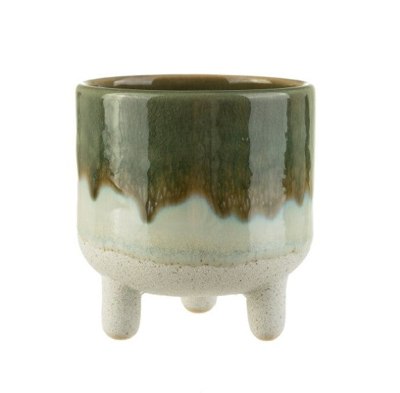 Mojave Glaze Green Planter