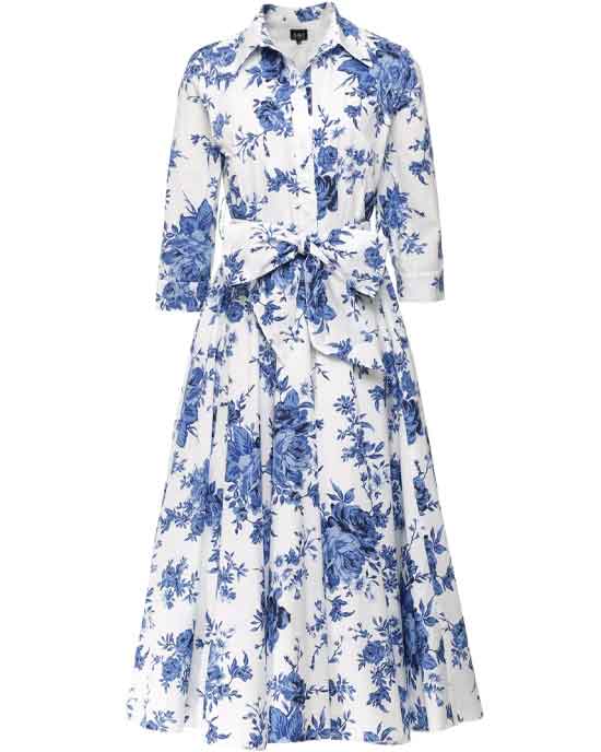 Spritz Floral Dress Blue