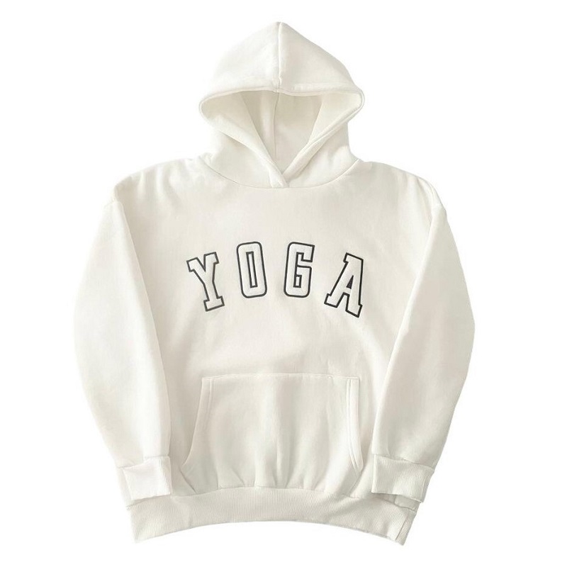 White Yoga Hoodie (s/m)