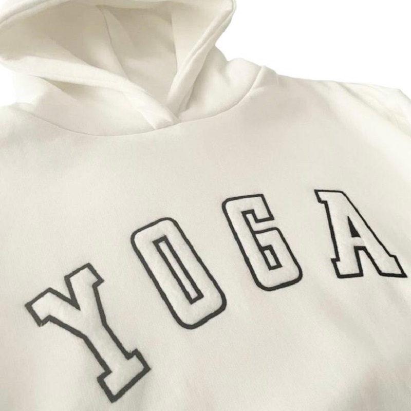 White Yoga Hoodie (m/l)