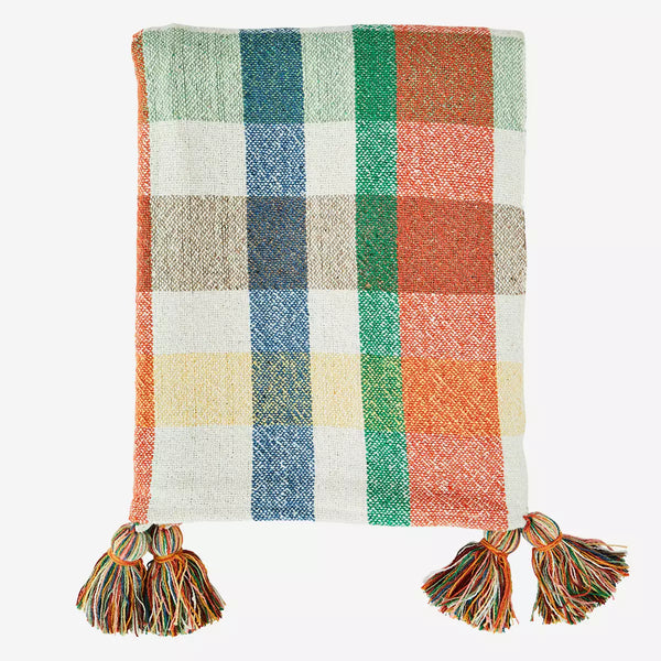 Sorbet Multi-coloured Woven Throw