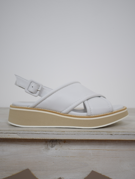 Nappa Sandal White