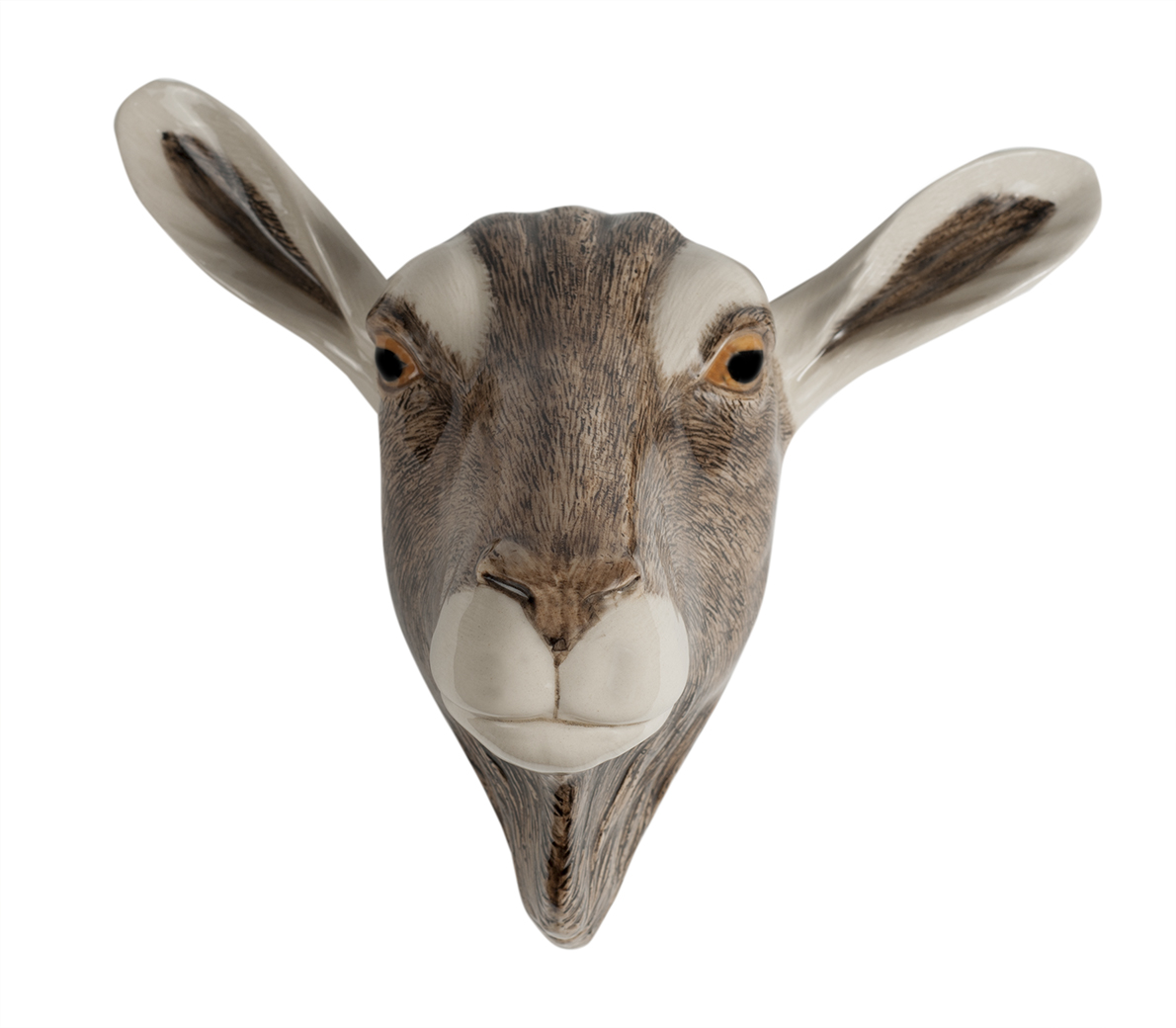 HANDPAINTED STONEWARE WALL VASE | BRITISH TOGGENBURG GOAT