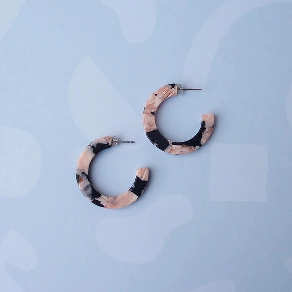 Rosea Midi Hoop Earrings