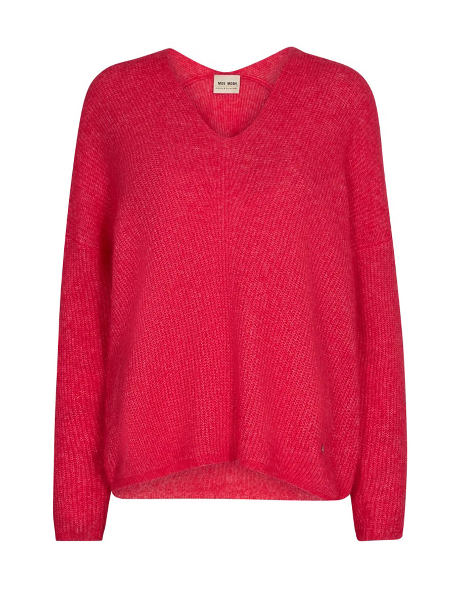 Teaberry Thora V Neck Knitted Sweater