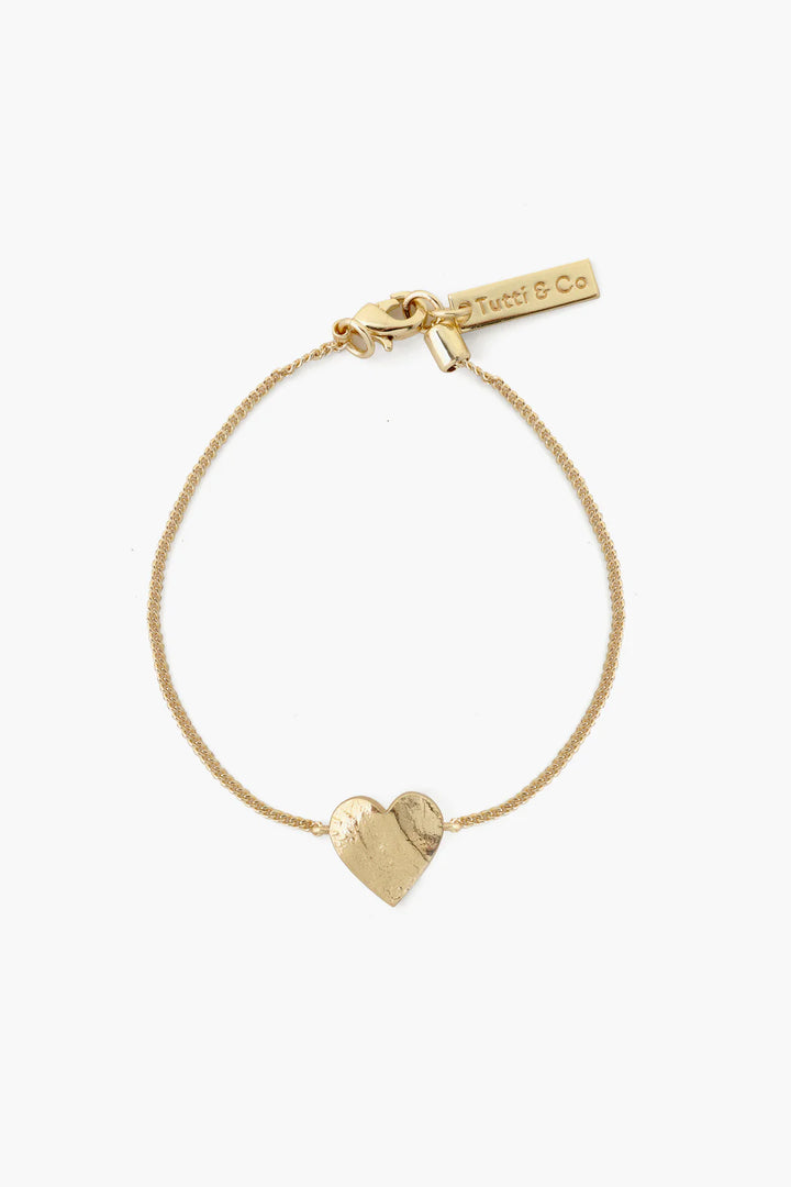 Gold Heart Shaped Bracelet