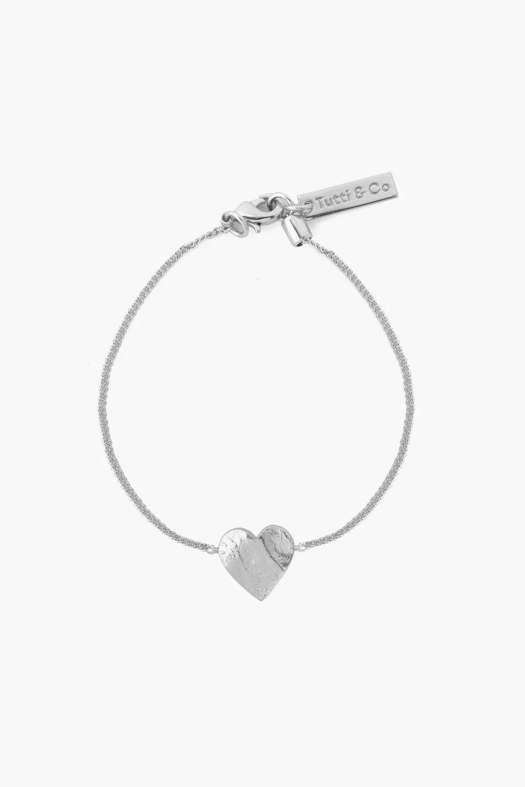 Silver Heart Shaped Bracelet