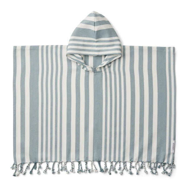 Blue and Cream Roomie Poncho