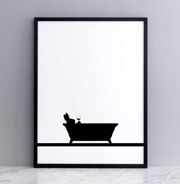 Bathtime Rabbit Print